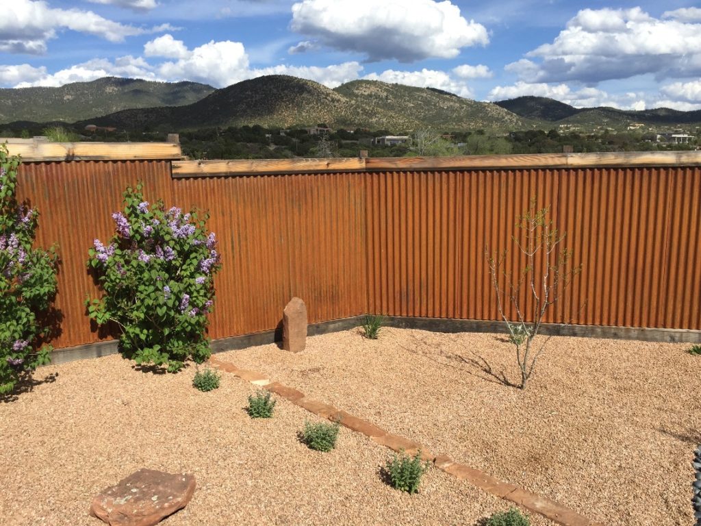 Build an Instant Rusted Corrugated Metal Fence Homestead