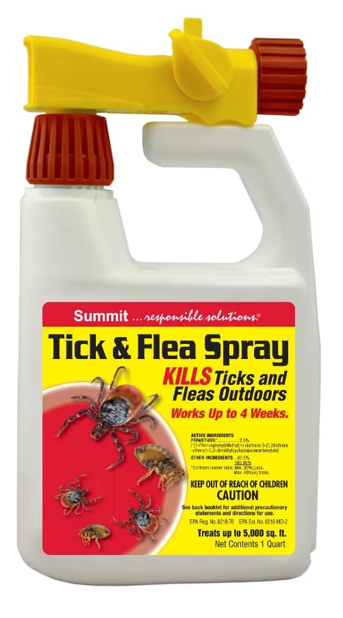 get rid of ticks with summit tick & flea spray