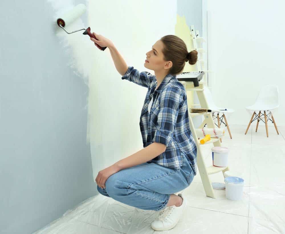 painting a room is an affordable way to update home