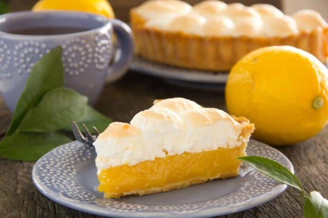 lemon tangelo meringue pie ready to eat