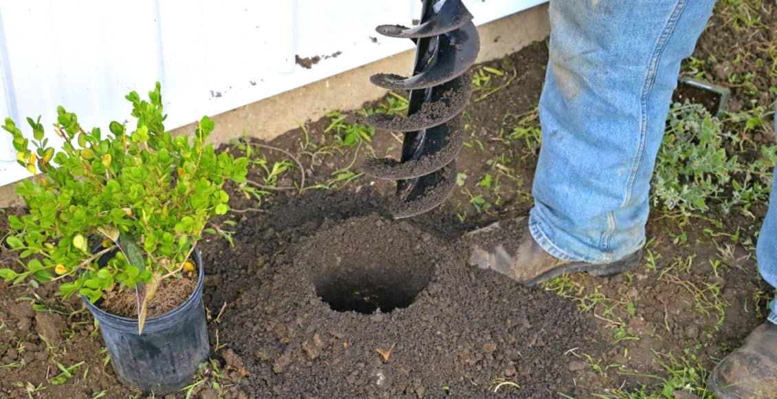 18'' 23'' Garden Auger Spiral Drill Bit Planting Earth Digging Hole Post Planter 