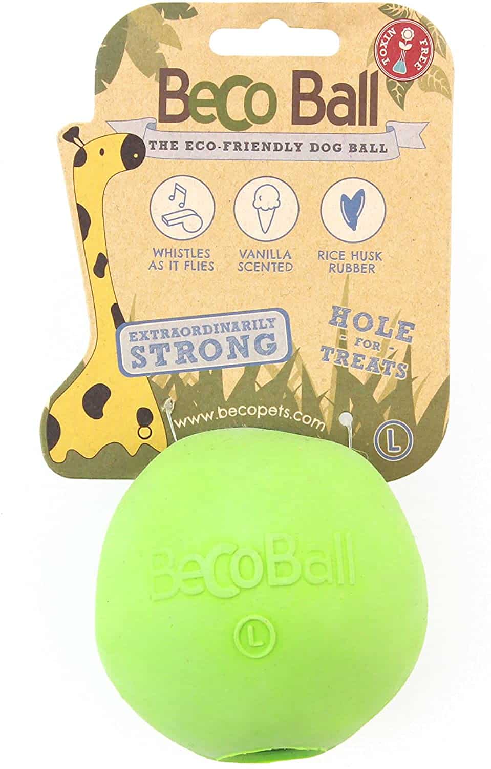 eco-friendly dog toy beco ball