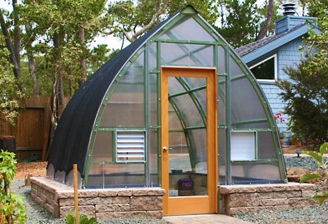 backyard greenhouses include the Gothic Arch Greenhouse