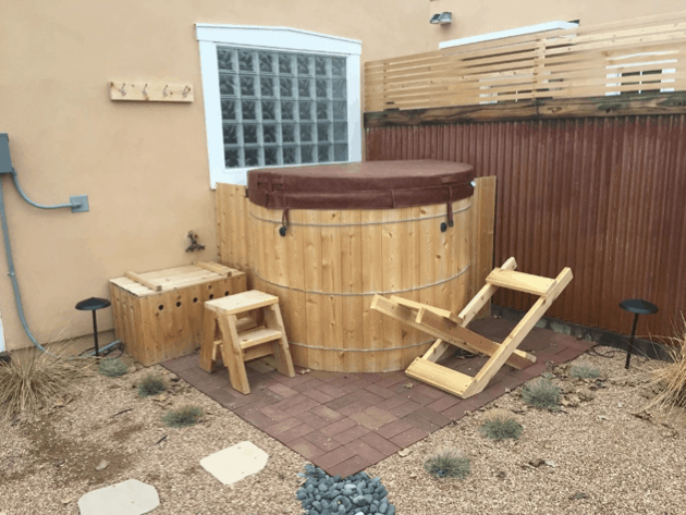 DIY hot tub complete