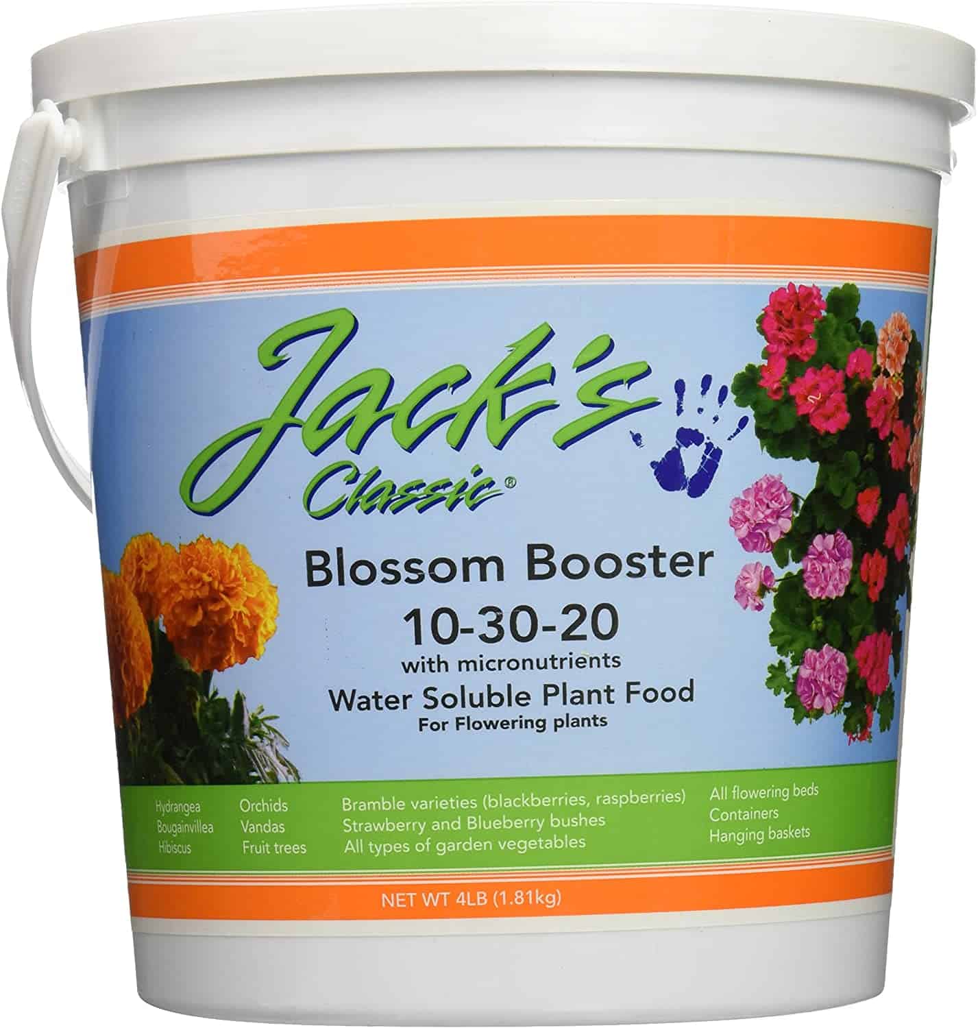 Jack's Classic Blossom Booster is how to fertilize clematis and other flowering plants