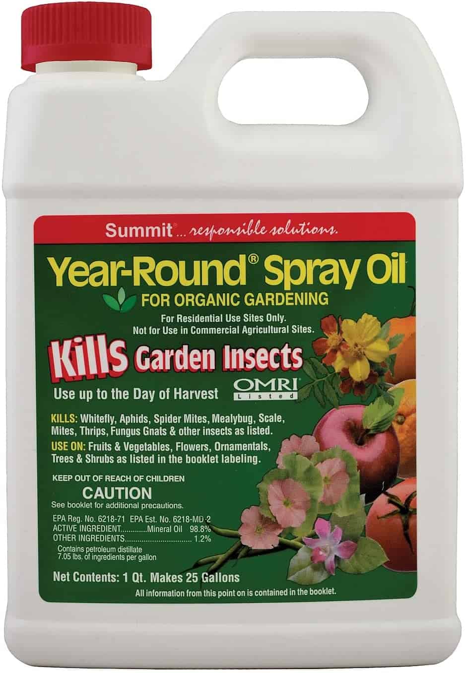 a bottle of Summit Year-Round Spray Oil concentrate