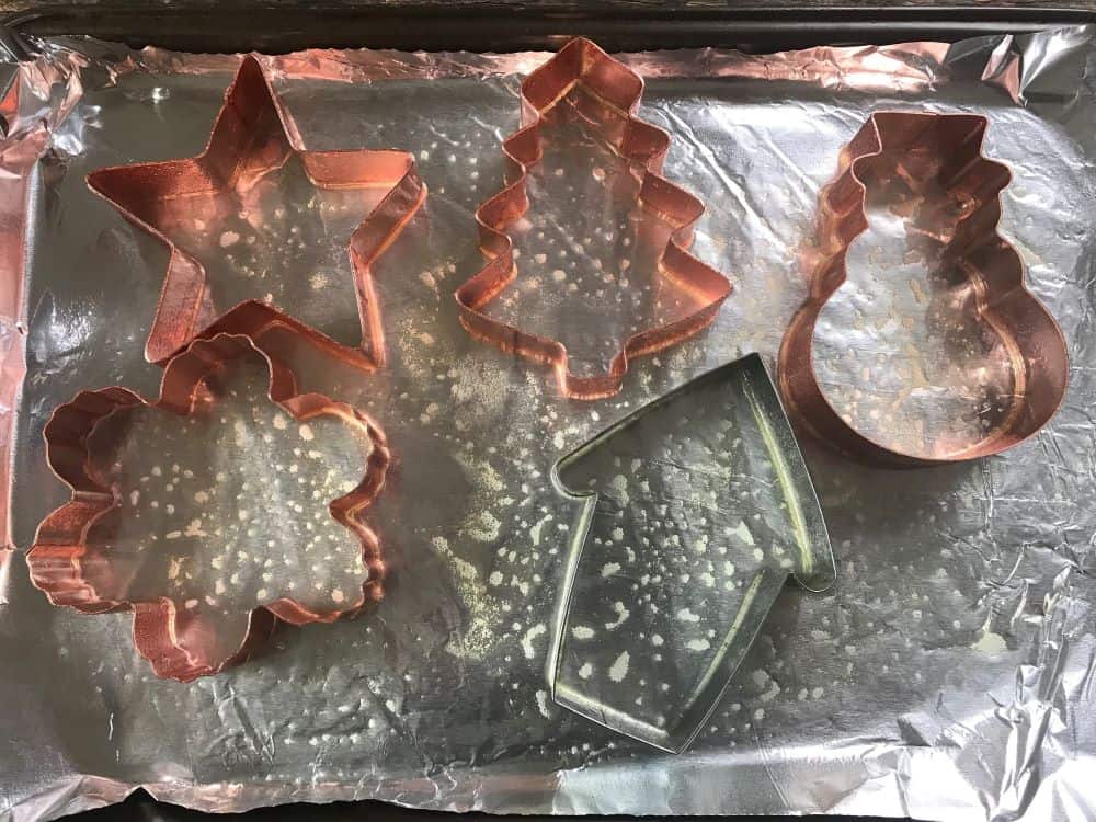 cookie cutters used for making homemade birdseed ornaments
