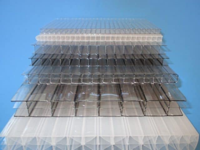 polycarbonate sheets for greenhouse walls