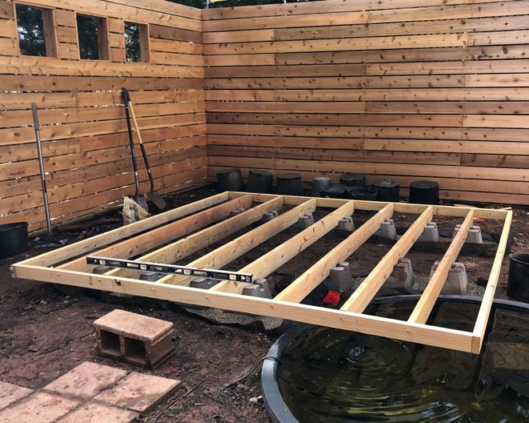 How to Build a Floating Deck - Home, Garden and Homestead