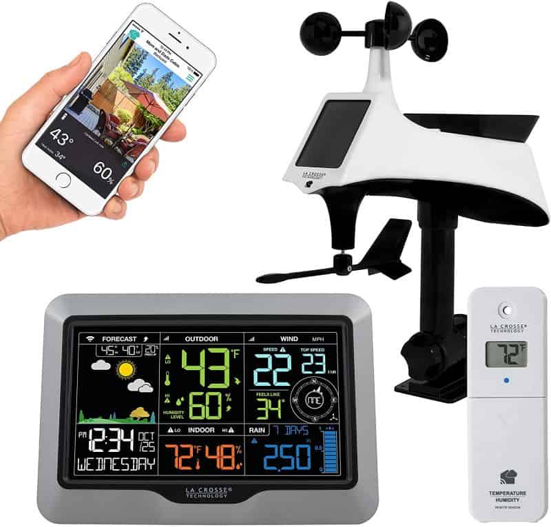 one of the best home weather stations is made by La Crosse Technology