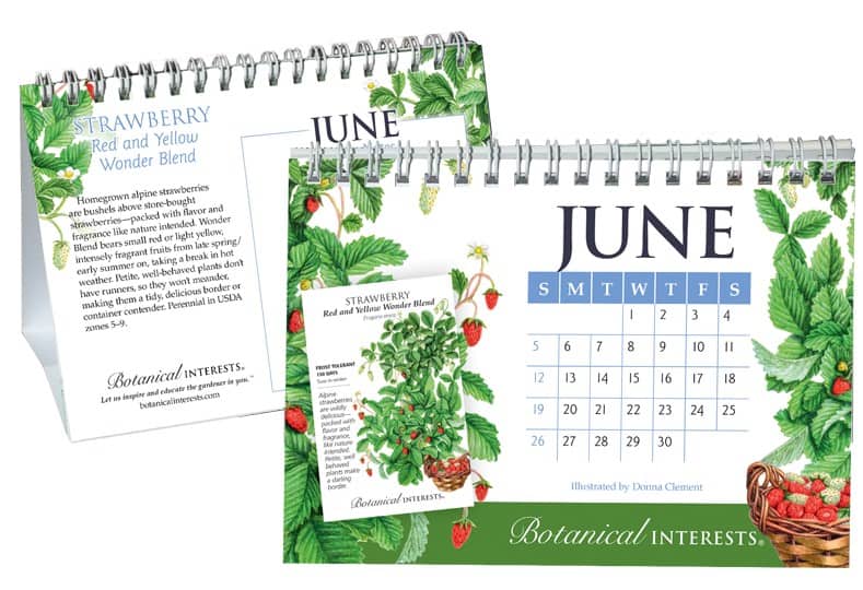a desk calendar from Botanical Interests makes a great gift for gardeners