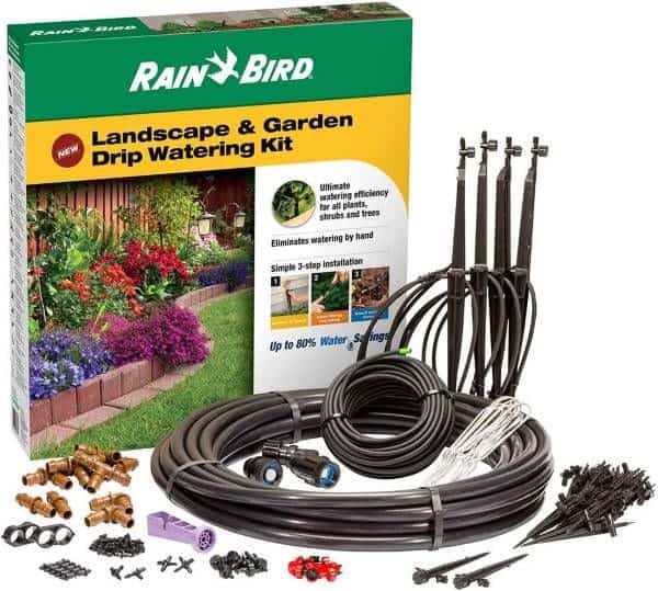 a rainbird drip irrigation kit to reduce water consumption in your yard