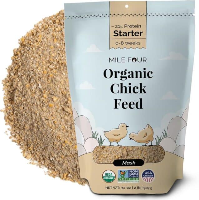 mile four organic chick feed