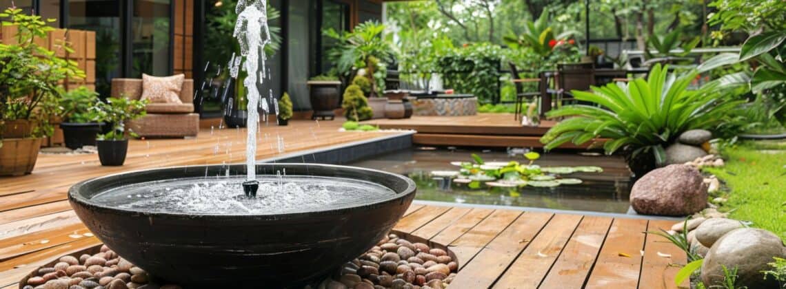 patio water fountain