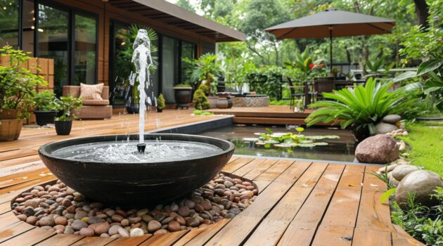 patio water fountain