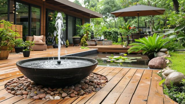 patio water fountain