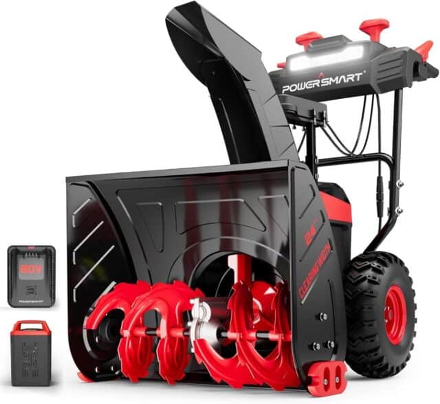 power smart 89 volt self propelled cordless snow blower