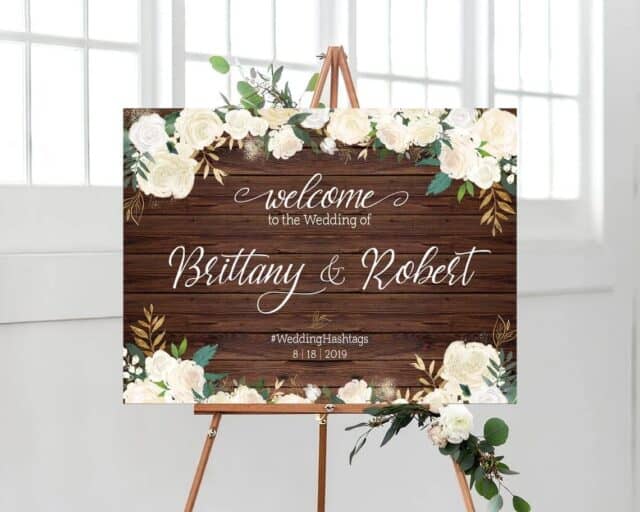 rustic wedding decor country wedding sign