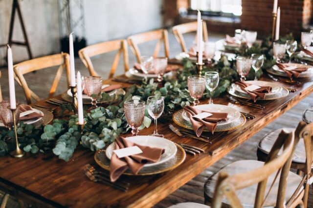 rustic wedding table decorations