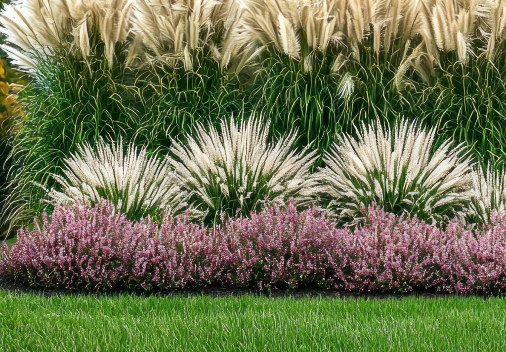 ornamental grasses and the rule of threes in gardens