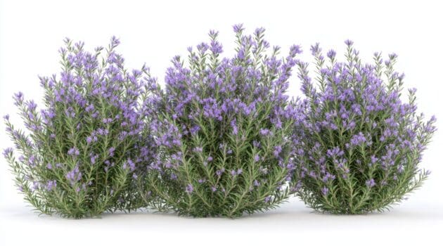 the rule of three in gardening with rosemary plants